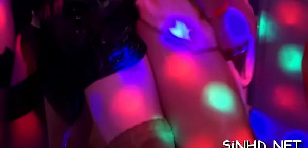 Sexy and rowdy partying